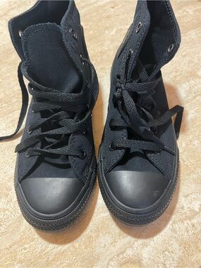 Youth Converse Black High-Top Canvas Sneakers